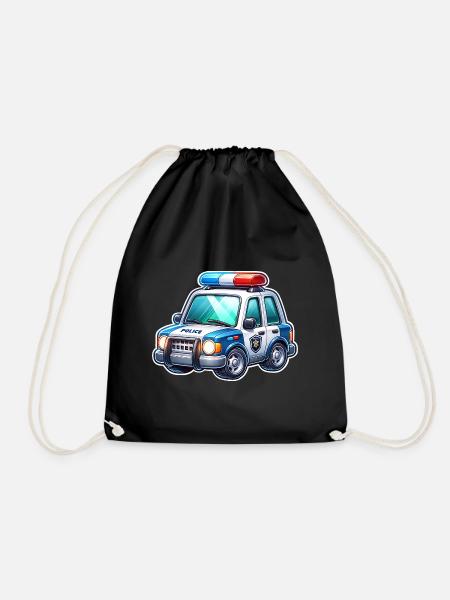 Polizei - Turnbeutel - Schwarz