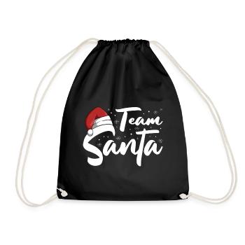 Équipe Père Noël Noël Noël - Sac de sport léger - noir - Devant