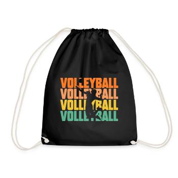 Joueur de volley-ball Volley-ball - Sac de sport léger - noir - Devant