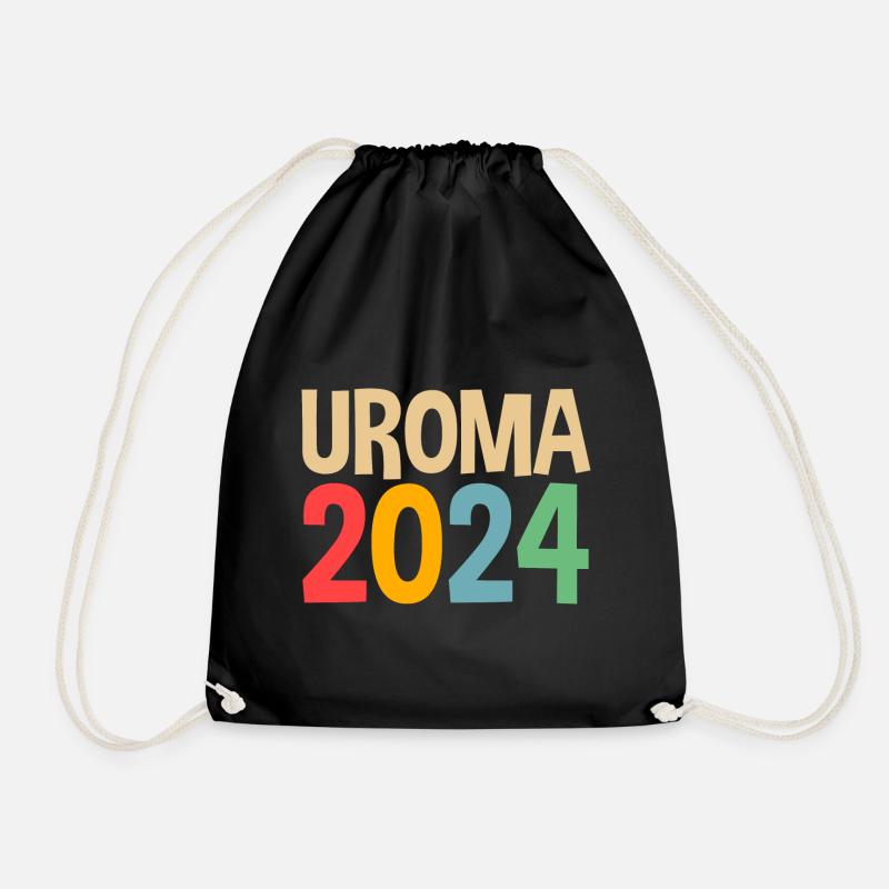 Urgroßmutter 2024 Uroma - Turnbeutel - Schwarz