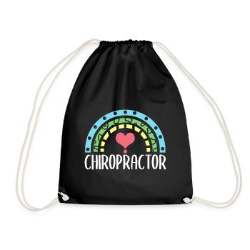 Chiropraticien Physiothérapeute Vintage I Cadeau - Sac de sport léger - noir - Devant