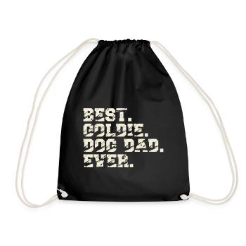 Crème anglaise Golden Retriever Papa Maître Paoa - Sac de sport léger - noir - Devant
