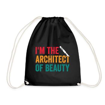 Plastic surgeon Architect of the - Drawstring Bag - black - Front