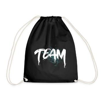 Team - Turnbeutel - Schwarz - Vorne