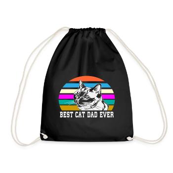 Vater der Katze - Turnbeutel - Schwarz - Vorne