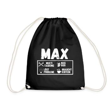 Max - Drawstring Bag - black - Front