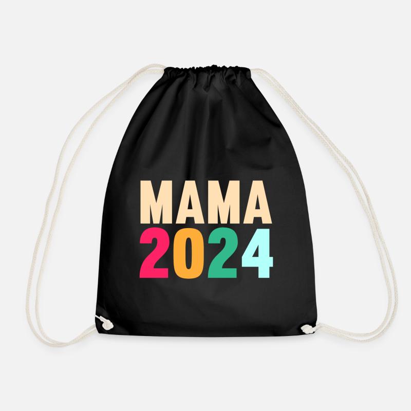 Werdende Mama 2024 - Turnbeutel - Schwarz