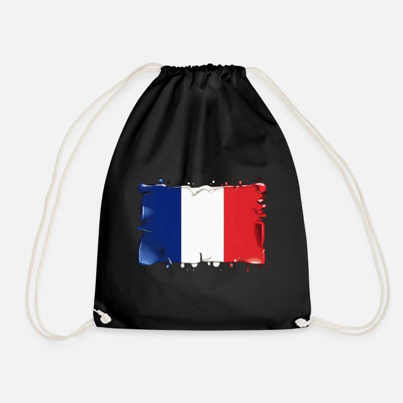 FAHNE FLAGGE FRANKREICH - Turnbeutel - Schwarz