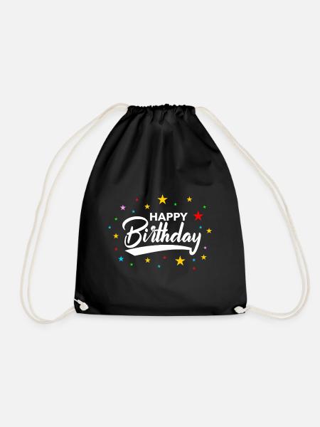 Alles Gute zum Geburtstag Frauen glänzen an Ihrem Geburtstag - Turnbeutel - Schwarz