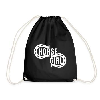 Rider Horse Horses Horse Lover Gift - Drawstring Bag - black - Front