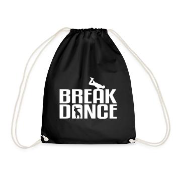 Breakdance - Turnbeutel - Schwarz - Vorne