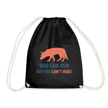 You can run Mantrailing Suchhund Hundeliebhaber - Turnbeutel - Schwarz - Vorne