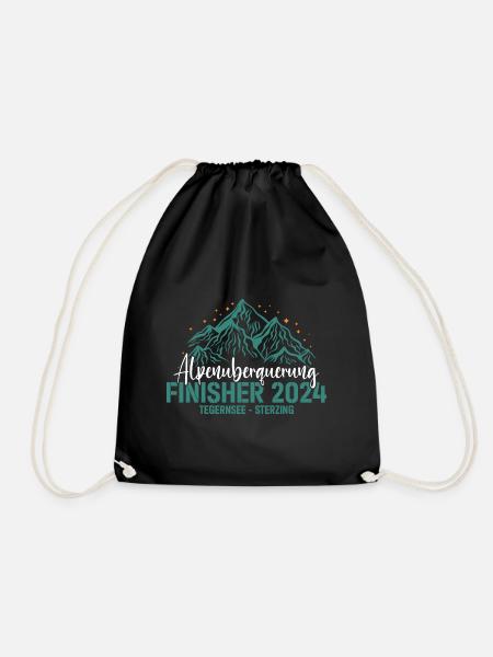 Alpenüberquerung 2024 Tegernsee Sterzing Pilgerweg - Turnbeutel - Schwarz