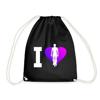 Cyclists Cycling Men Cycling - Drawstring Bag - black - Front