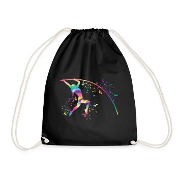 Perchiste Enfant Saut à la perche - Sac de sport léger - noir - Devant