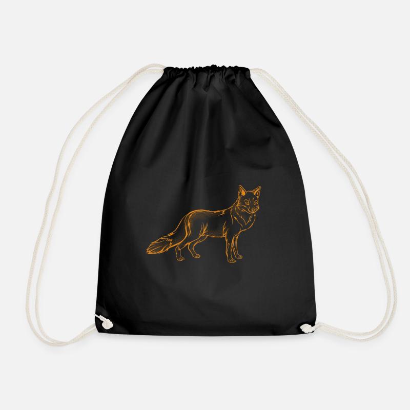 Fuchs - Turnbeutel - Schwarz