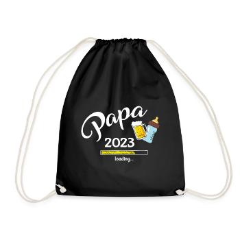 Papa 2023 Loading - Turnbeutel - Schwarz - Vorne
