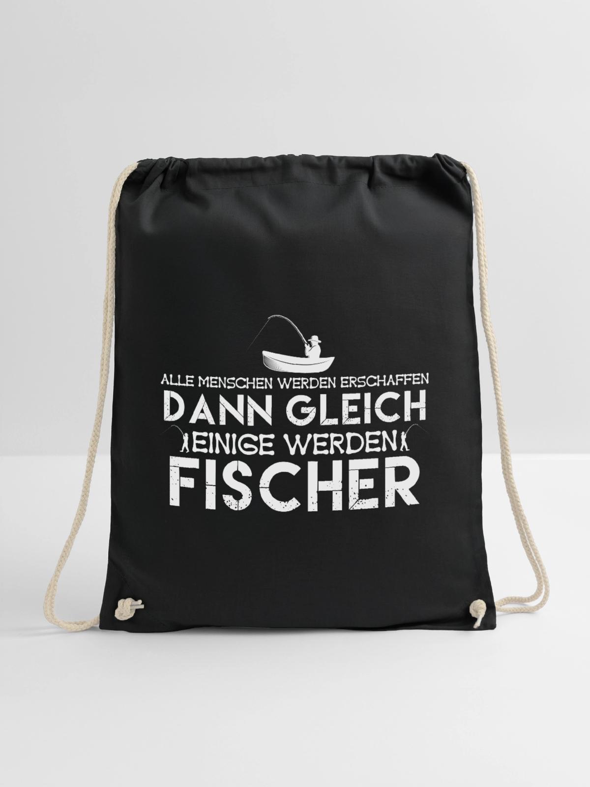 Fischer | werden fischer . fischer - Turnbeutel - Schwarz - Vorne