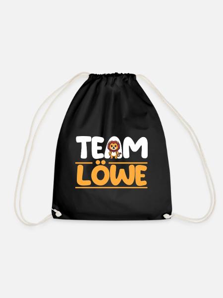 Löwe Löwen - Turnbeutel - Schwarz