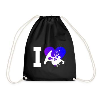 Kitesurf Kitesurf Femmes Kitesurf Kitesurfer - Sac de sport léger - noir - Devant