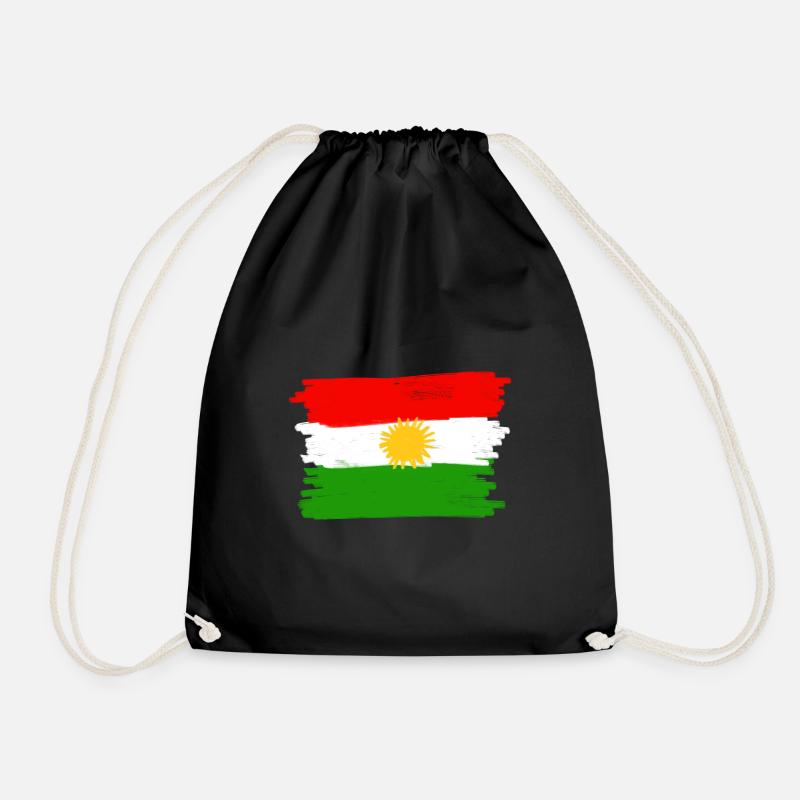 Kurdistan Flagge - Turnbeutel - Schwarz