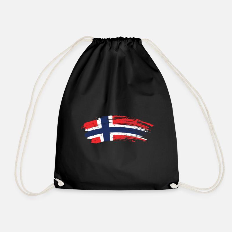 Norwegen - Turnbeutel - Schwarz