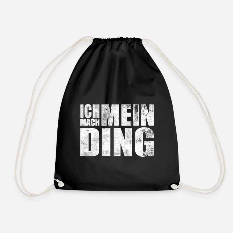 Ich mach mein Ding - I do my thing - Turnbeutel - Schwarz