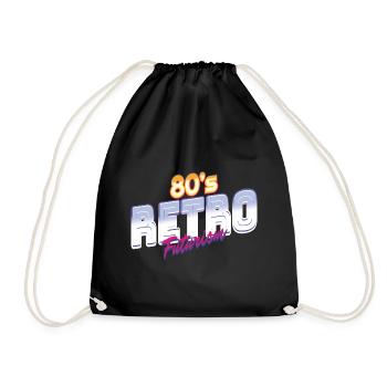 80's Rétro Vintage Disco 80 cadeau - Sac de sport léger - noir - Devant