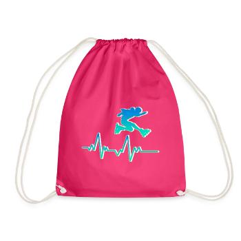 Rollerblades rollerblades - Drawstring Bag - fuchsia - Front
