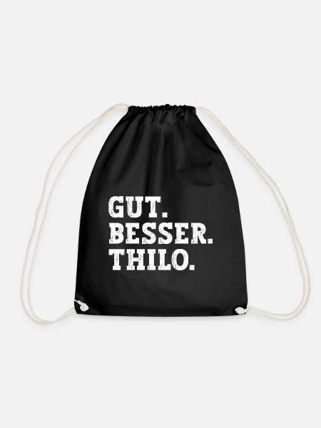 Gut Besser Thilo Lustiger Spruch Name Thilo - Turnbeutel - Schwarz