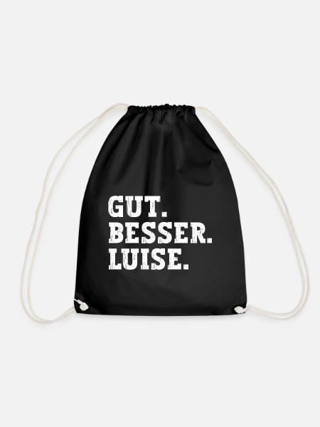 Gut Besser Luise Lustiger Spruch Name Luise - Turnbeutel - Schwarz
