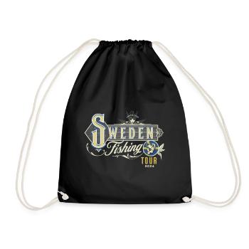 Schweden Angeln Angeltour 2024 - Turnbeutel - Schwarz - Vorne