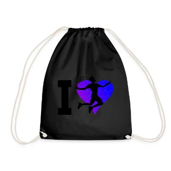 Joueur de badminton Badminton Badminton Squash - Sac de sport léger - noir - Devant