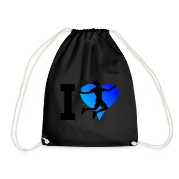 Badminton Women's Squash Men's Badminton Badmintons - Drawstring Bag - black - Front