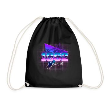 Retrowave Born in 1982 - Turnbeutel - Schwarz - Vorne