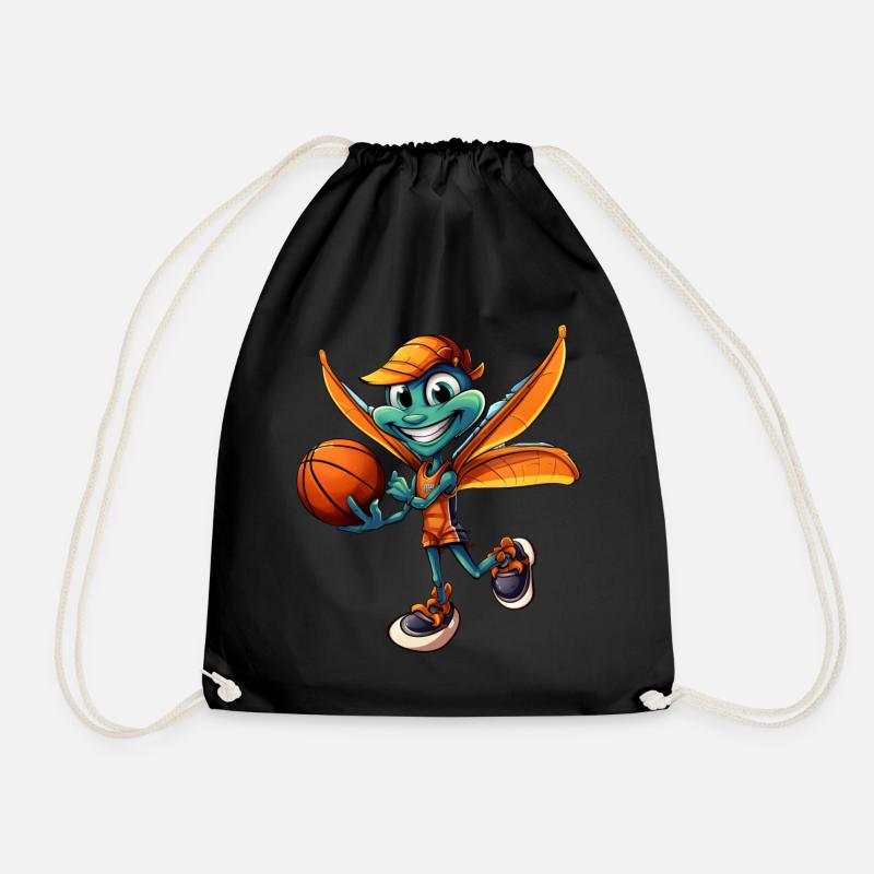 Basketball Libelle - Turnbeutel - Schwarz