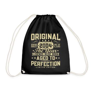 Original 2004 Vintage Vintage Rétro Anniversaire - Sac de sport léger - noir - Devant