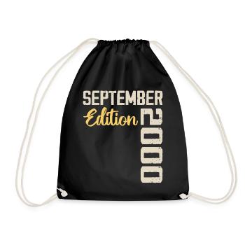 September 2000 - 24th Anniversary September 2000 - Drawstring Bag - black - Front