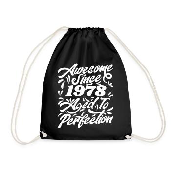 Awesome Since 1978 - Aged To Perfection, Gift 1978 - Sac de sport léger - noir - Devant