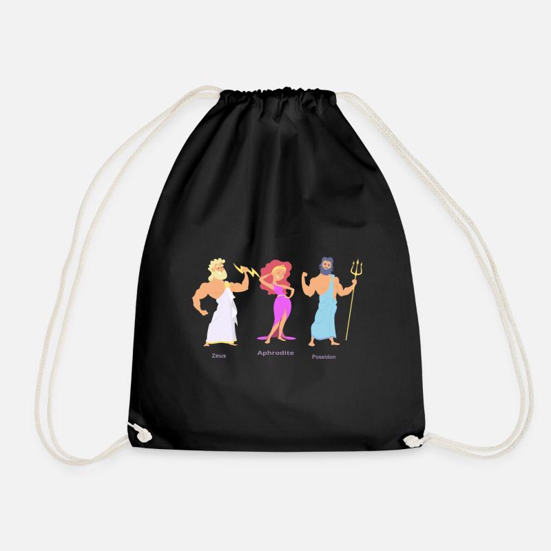 ZEUS APHRODITE POSEIDON - Sac de sport léger - noir