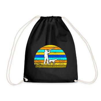 hunter - Drawstring Bag - black - Front