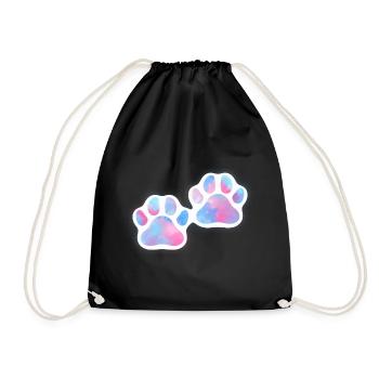 Galaxie des pattes de chien - Sac de sport léger - noir - Devant