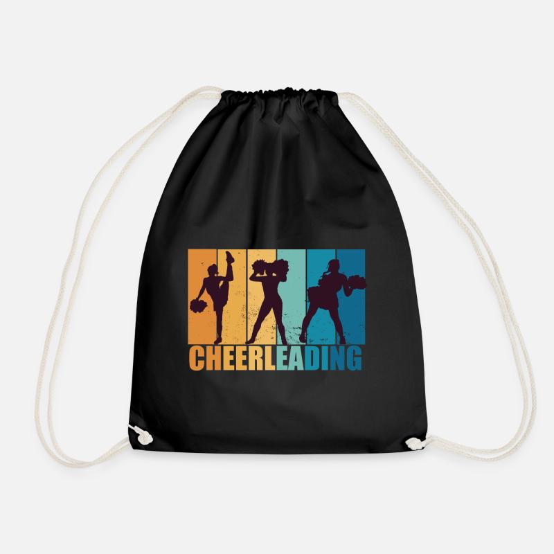 Cheerleading Cheerleader Vintage Geschenk - Turnbeutel - Schwarz