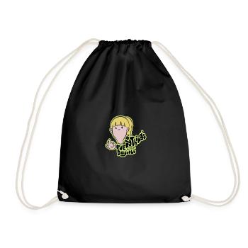 Funny sayings - Drawstring Bag - black - Front