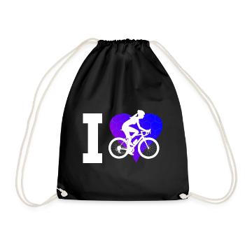 Bike Cycling Velo Mountain Bike Men - Drawstring Bag - black - Front