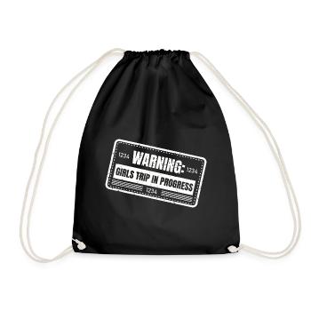 Attention Girls Trip en cours - Sac de sport léger - noir - Devant