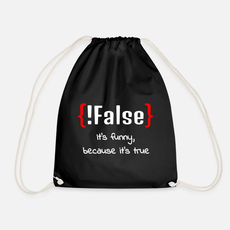 IT Informatics Computer Scientist Computer Work Gift - Drawstring Bag - black