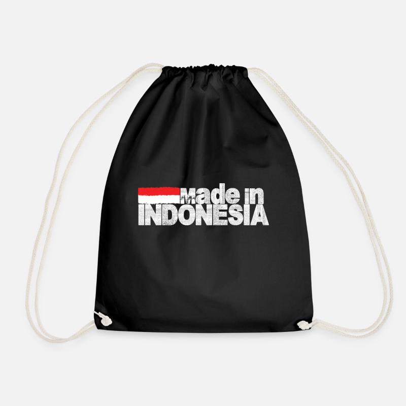 Indonesien - Turnbeutel - Schwarz