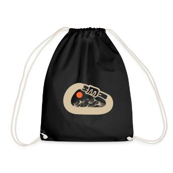 Climbing sport carbine - Drawstring Bag - black - Front