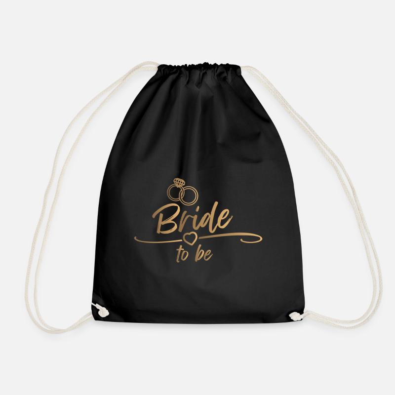 Bride to be - Bachelor Party - Drawstring Bag - black